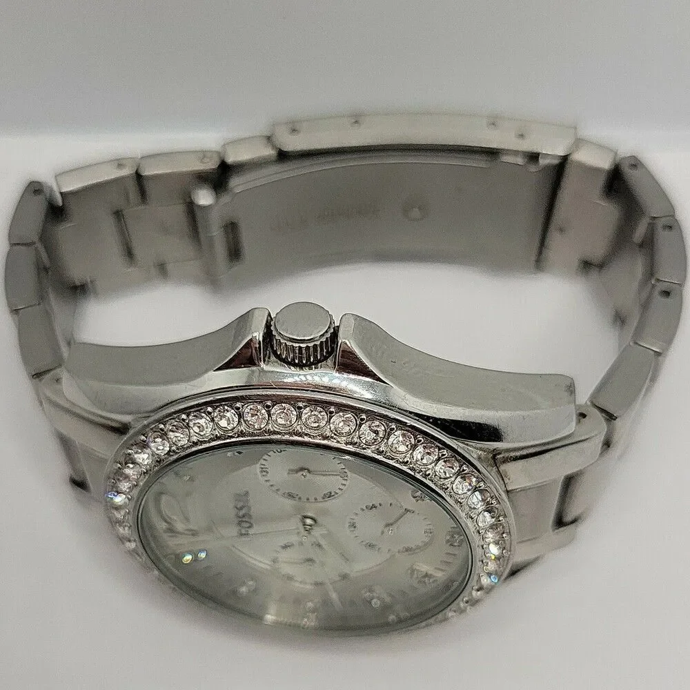 FOSSIL Riley ES3202 Women Stainless Steel Analog Silver Dial Quartz Watch AM785